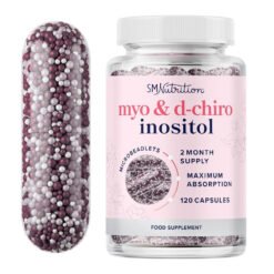 SM Nutrition Myo & D--Chiro Inositol 2050mg Blend. Supports Hormonal Health, Ovarian Function, and Overall Wellness -120 Capsules                                         Exp: