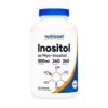 Nutricost Inositol (Myo-Inositol) 500MG. For Improved Sperm Motility, Hormone Balance, Blood Glucose, Reproductive Health Support -240 Capsules                                    Exp: 01/2029