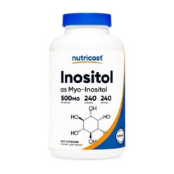 Nutricost Inositol (Myo-Inositol) 500MG. For Improved Sperm Motility, Hormone Balance, Blood Glucose, Reproductive Health Support -240 Capsules                                    Exp: 01/2029