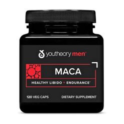 Youtheory Vegan Maca For Men, 1000mg. Supports Energy, Stamina, Libido, Endurance-120 Capsules                                                     Exp:07/2028