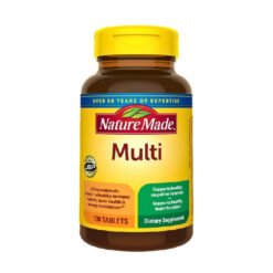 Nature Made Multivitamin Tablets with Vitamin D3 and Iron Daily nutritional support multivitamin -130 Tablets Exp: 11/2027