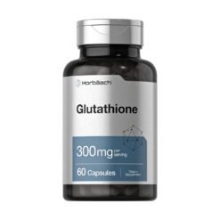 Horbaach Glutathione 300mg. For Detoxification, Antioxidant, Cellular & Skin Health Support - 60 Capsules                                                     Exp:04/2028