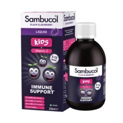 Sambucol Natural Black Elderberry Kids Liquid With Vitamin C, For Immune Support, Syrup, 230ml                                                Exp:03/ 2028