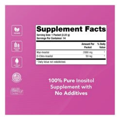 Alternative view of Theralogix Ovasitol Myo & D-Chiro Inositol Powder. Premium Inositol Supplement For Hormonal Balance, PCOS Support, Weightloss & Wellness. 7 Days starter Kit                                                Exp:09/2028