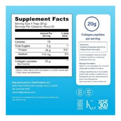 Alternative view of Vital Proteins Collagen Peptide Powder, Grass Fed. For Hair, Nails, Skin, Bone & Joint Health, Unflavoured-- 405g                                              Exp: