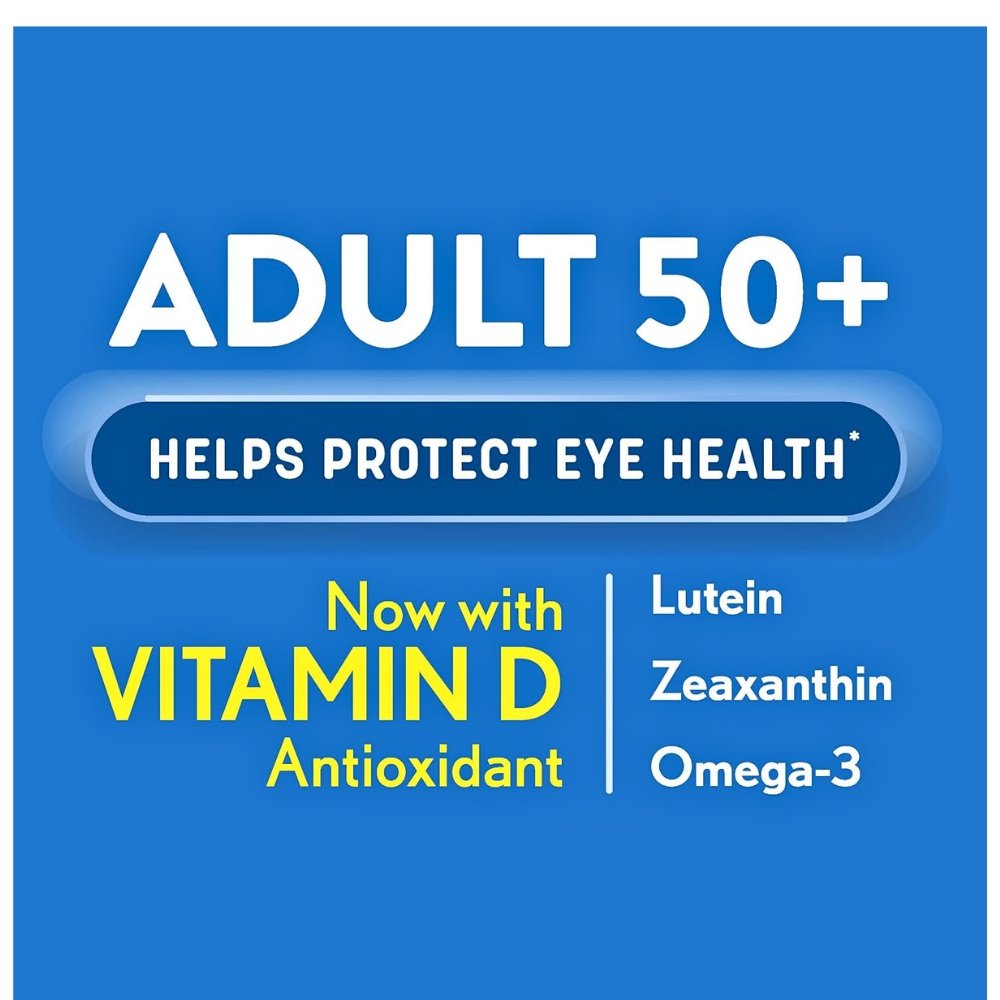 Bausch & Lomb Ocuvite 50+ Eye Vitamins & Mineral with Omega-3, Zinc & Lutein. Antioxidants For Eye Health, Improve Visual Function, 50 Softgels Exp: 01/2028 - Image 3