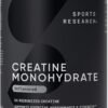 Sport Research Creatine Monohydrate Micronized Unflavoured Powder- Improve Performance strength and support workout recovery -500g                                          Exp: