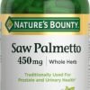 Nature's Bounty Saw Palmetto                       Extra Strength 450mg                                                                      For Prostate and Urinary Health-250 Capsules                                                                              Exp: