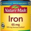 Nature's Made Iron 65mg Tablet ( 325mg Ferrous Sulfate)                                                            Dietary supplement for Red Blood Cell Support, Reduced Fatigue -180 Tablets                                                       Exp: