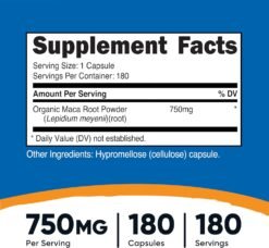 Alternative view of Nutricost Maca Root Capsules 750mg
Supports Energy, improve Libido, Promotes Stamina, Endurance-180 Capsules                                                               Exp