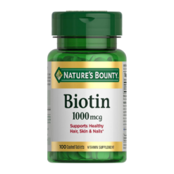 Natures Bounty Biotin, Support For Healthy Hair, Skin & Nails and Improved Energy, 1000mcg- 100 Tablets                                             Exp: 05/2028