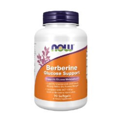 Now Foods Berberine Glucose Support  400mg with MCT Oil for Optimal Berberine Absorption                                                                For Weight loss, Blood Sugar control, Gut Health Support-90 softgels                                     Exp:01/2028