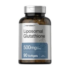 Horbaach Liposomal -Glutathione Supplement 500mg                                                                   For Detoxification, Antioxidants, Cellular and Skin Health Support - 90 Softgels                                                     Exp: