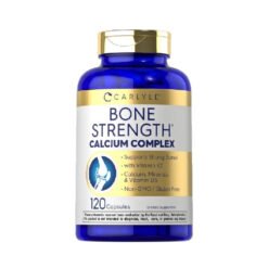 Carlyle Bone Strength Advanced Calcium Complex With Zinc, Magnesium, Vit D3, K2. The complete Bone Nutrient Combination For Strong Bones, Teeth, Muscle & Nerve Health - 120 capsules                                                                     Exp: