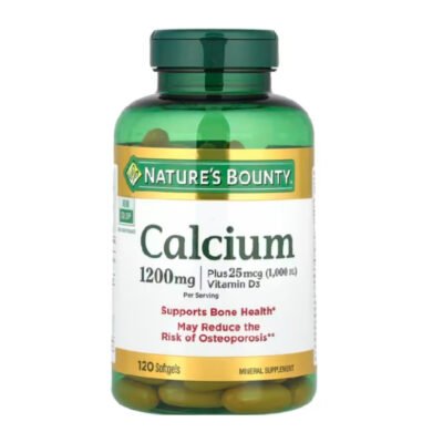 Nature's Bounty Calcium & Vitamin D3-1200mg with 1000IU.  Support For Bone Health, Strong Teeth, Muscle & Nerve Function-120 count                                            Exp: