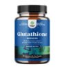 Nature's Craft Reduced L-Glutathione With Milk Thistle & Alpha Lipoic Acid, 500mg. For Antioxidant, Antiaging, Antiinflammatory, Free Radicals Neutralization, Detoxification & Skin Health Support - 30 Capsules                                                        Exp:09/2027