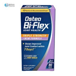 Osteo Bi-Flex Triple Strength with Glucosamine, Chondroitin, MSM & Vitamin D- Joint Health Support, Improved Flexibilty, Stiffness Relief. - 80 Tablets                                                           Exp: