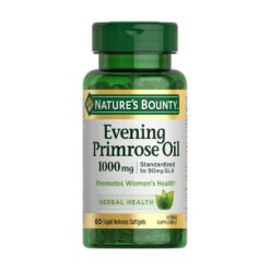 Nature's Bounty Evening Primrose Oil, 1000mg- Promotes Hormonal balance, Support PMS, Menopause, Antinflammatory  -60 Rapid release Softgels                                                                         Exp: