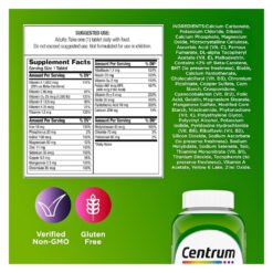 Alternative view of CENTRUM Adult Multivitamin & Multimineral Supplement with Antioxidants Zinc, Vitamin D3 & B Vitamins for Immune Support, Energy & Wellness - 200 count    Exp: 12/2027