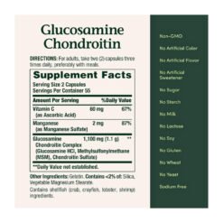 Alternative view of Nature's Bounty Glucosamine, Chondroitin, MSM  complex with Vitamin C manganese for Joint Health, Collagen Boost.-110 Capsules