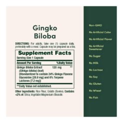Alternative view of Nature's Bounty Standardized  Ginkgo Biloba Extract -120mg. Supports Healthy Brain Function, Improved Memory & Circulation -100 Capsules.    Exp: