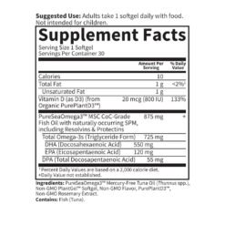 Alternative view of Garden Of Life Dr Formulated Prenatal DHA Fish Oil, 500mg. DHA & EPA. For Baby's Brain, Eye & Nerve Development -30 Softgels                                                    Exp: