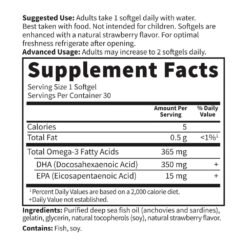 Alternative view of Garden of Life Oceans Mom Prenatal Fish Oil DHA, 350mg.- Strawberry, Prenatal Support For Mother & Growing Baby