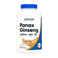 Nutricost Panax Ginseng 1000mg                                               For Energy Boost, Support, Healthy Stress Management, Immune System Boost-240 Capsules                                                                               Exp: