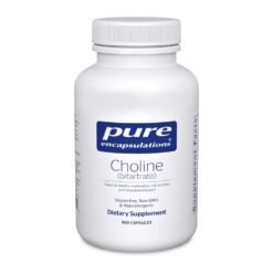Pure Encapsulations Choline Bitartrate, 275 mg. Supports Methylation, Brain Health, Cognitive Performance & Cell Function -100 Capsules