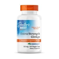 Doctor's Best Extra Strength Ginkgo Biloba -120mg. Supports Healthy Brain Function, Improved Memory & Circulation -120 Capsules.    Exp: 04/2028
