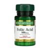 Nature's Bounty Folic Acid 800mcg, Support Cardiovascular Health Fetal Development, Red blood Cell Formation, Improve Energy and Focus-250 Tablets  Exp: 12/2029