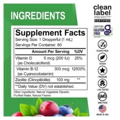 Alternative view of Dr Bo Zeolite Detox for Kids, Advanced Clinoptilolite With Vitamins B12 & D.  Gentle Support for Detox, Development, Behavior, Energy, Gut Health, Focus & Speech, 60mls.      Exp:07/2027