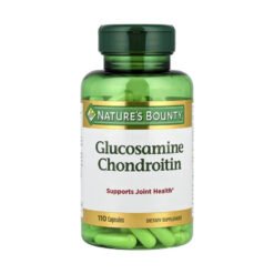 Nature's Bounty Glucosamine, Chondroitin, MSM  complex with Vitamin C manganese for Joint Health, Collagen Boost.-110 Capsules