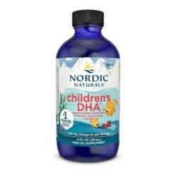 Nordic Naturals Children’s DHA, Omega-3 with EPA & DHA, 530 mg- Brain, Eyes, Nerve Development & Function, Non-GMO. Strawberry flavour - 119mls                                                 Exp:11/ 2028