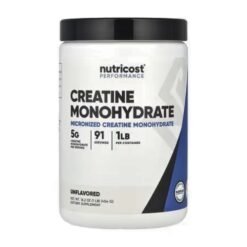 Nutricost Micronized Creatine Monohydrate Powder, Unflavoured, 500g. Improves Exercise Perfomance, Brain Power, Muscle & Strength Training -91 servings                                             Exp: