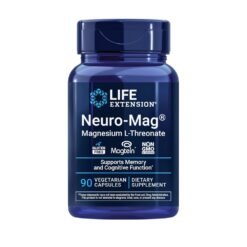 Life Extension Neuro-Mag Magnesium L-Threonate, 144MG.  For Memory Health, Quick Thinking, Cognitive Health Support, (Nootropic), Sleep, 90 Capsules. Exp: