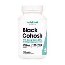 Nutricost Black Cohosh With Dong Qai, DIM & Chasteberry, For Menopause, Perimenopause, Hormonal Support,     120 Capsules.   |4 Months Supply|    Exp: 06/2028