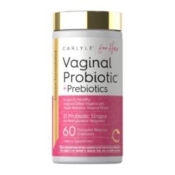 Carlyle Vaginal Probiotics With Prebiotics for Women. Supports Healthy Odor, pH, Yeast Balance & Flora|, 60 Capsules   Exp: 09/2027