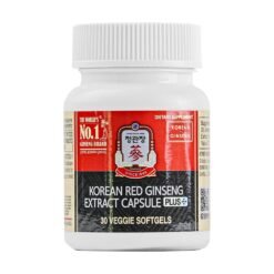JKJ Korean Premium Plus Red Ginseng Concentrated  Extract, 180mg. All-in-One Energy Support, Immune, Cognitive Function, Hormonal Balance, Libido  - 30 Capsules  Exp: 11/2027