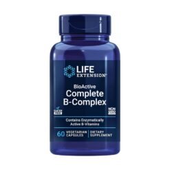 Life Extension BioActive Complete B-Complex.  For Heart, Brain & Nerve Support, Healthy Energy, Metabolism, 60 Capsules.           Exp: 12/2027