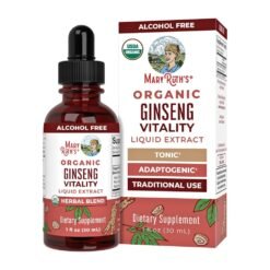 Mary Ruth's Organics Herbal Adaptogens, Ginseng with Ashwagandha, Eleuthero & Maca Root. For Stress Relief, Brain,  Energy Boost, Memory, Vitality 30ml     Exp: 11/2027