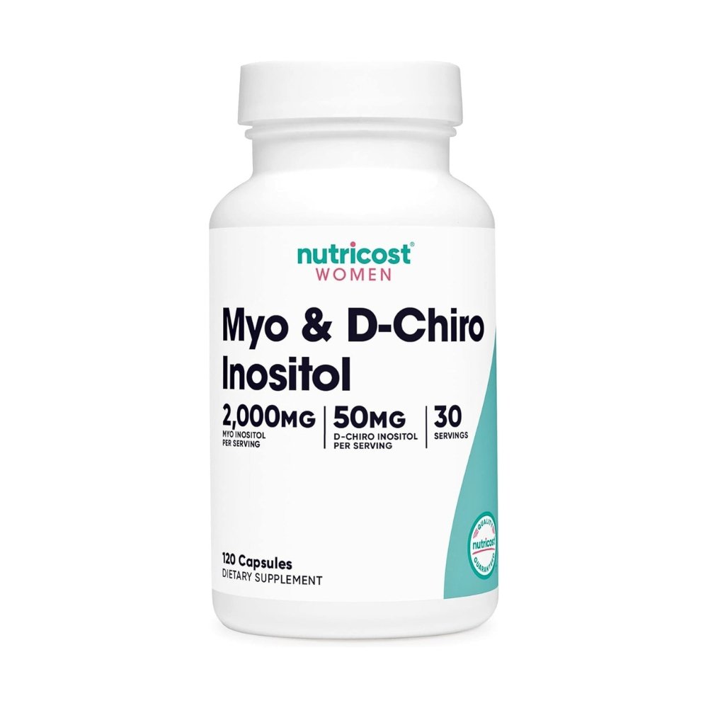 Nutricost Myo & D--Chiro Inositol 2050mg Blend. Supports Hormonal Health, Ovarian Function, & Overall Wellness -120 Capsules Exp:01/2029