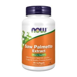 Now Foods Saw Palmetto With Pumpkin Seed oil & Zinc. For Prostate & Urinary Health, Bladder Control, Hair Growth -90 Softgels Exp:08/2027