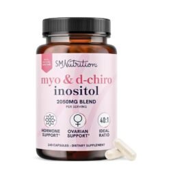 SM Nutrition Myo & D--Chiro Inositol 2050mg Blend. Supports Hormonal Health, Ovarian Function, and Overall Wellness -120 Capsules                                         Exp: