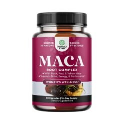 Nature's Craft Maca Root for Women (Blend of Red Yellow & Black Maca Root). For Hormonal Balance, Mood, Libido, Menopausal Symptom Relief, 30 Capsules    Exp:06/2027