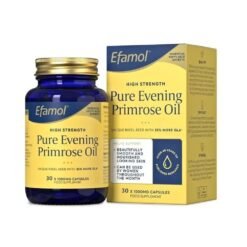 Efamol Pure Evening Primrose Oil, 1000mg. Natural Skin Supplement- Supports Hormonal Balance, Skin Firmness, Hydration, Wrinkles & Smoothness - 30 Softgels                                                      Exp:03/2027