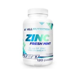 All Nutrition Zinc Citrate Fresh Mint, 15mg. For Immunity Support, Hair, Skin and Nails -120 Pastilles                                     Exp:05/2027