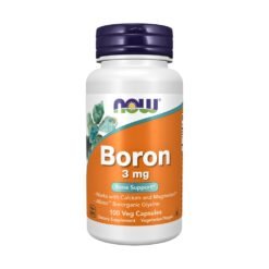 Now Foods Boron, 3MG. Trace Mineral To Improve Bone Strength, Hormone boost, Wound Support, 100 Capsules                                                Exp:07/2030