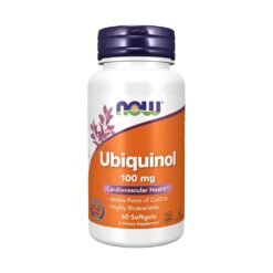 NOW Foods Ubiquinol 100 MG, Highly Bioavailable, Active Form of CoQ10. For Improved Energy, Heart & Cellular Health, 60 Softgels    Exp:12/2027