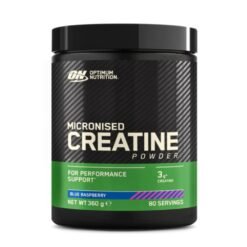 Optimum Nutrition Micronized Creatine Monohydrate Powder, Blue Raspberry Flavour 300g- For Muscle Building Support, Improved Exercise Performance & Recovery, Brain Health- 60 Servings                                                                                                                                 Exp:06/ 2027